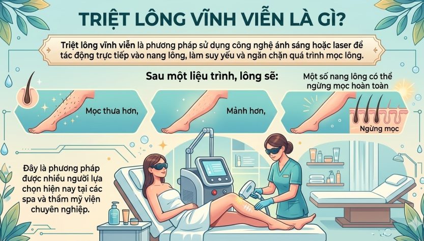 So Sánh Triệt Lông Vĩnh Viễn Và Triệt Lông Tạm Thời